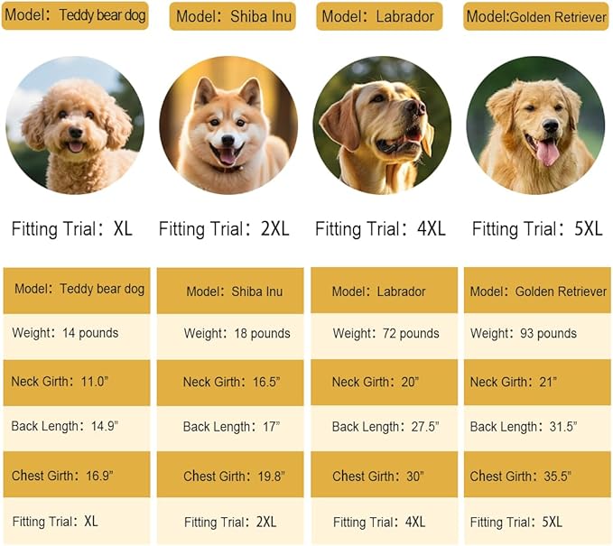 Hooded Rain Coat for Dogs for Small Sized Dogs, Dog Raincoat Apparel Poncho Waterproof Dog Clothes Pet Jacket Dog Raincoats Jacket (2XL,Yellow)