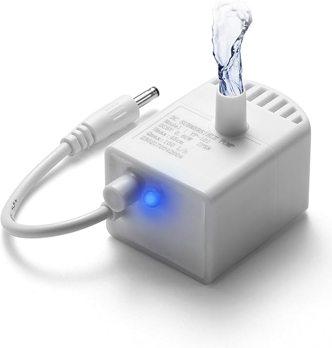 iPettie Water Fountain Pump for Runway Cat Water Fountain, IP-WF-S04-P, 1 Pack of Pump, Not Included Adapter