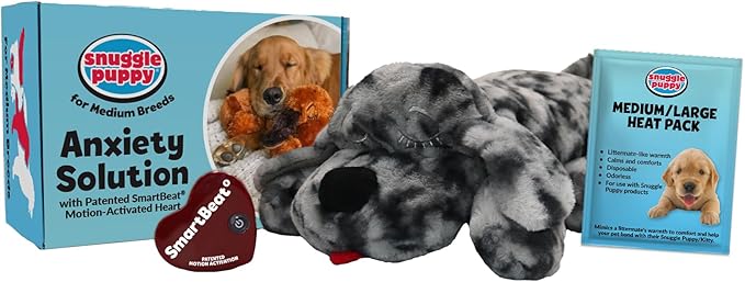 Original Snuggle Puppy Toys - Heartbeat Puppy for Dogs - Pet Anxiety Relief and Calming Aid - Comfort Dog Toys for Behavioral Training