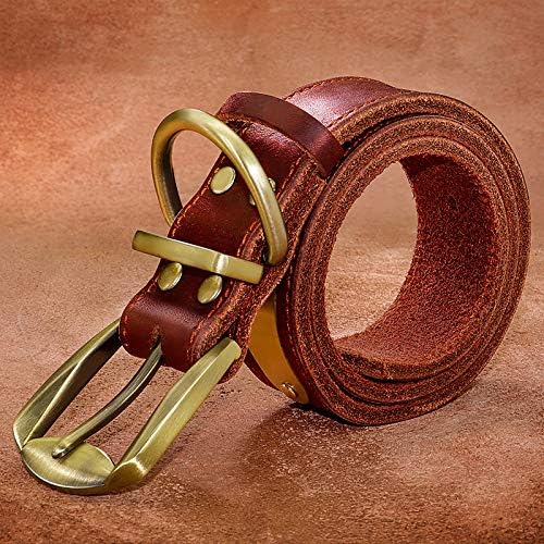 Didog Genuine Leather Dog Collars with Engraved Nameplate, Personalized Soft Leather Dog Collar with Custom ID Tag, Brown/Green/Red for Small Dogs (S,Red)