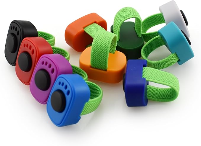 Dog Clicker with Finger Ring 10 Pack for Dogs/Cats/Horses/Birds or Other Animals - Mini Finger Clickers for Training