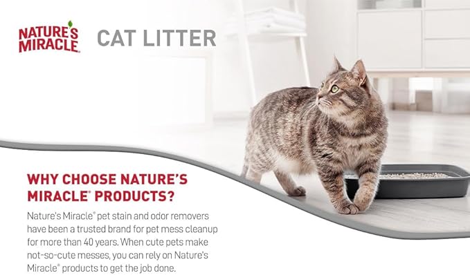 Nature's Miracle Premium Clumping Corn Cob Litter, Tough Odor Bio-Enzymatic Formula, Dust Free, 18lb (2 pack)