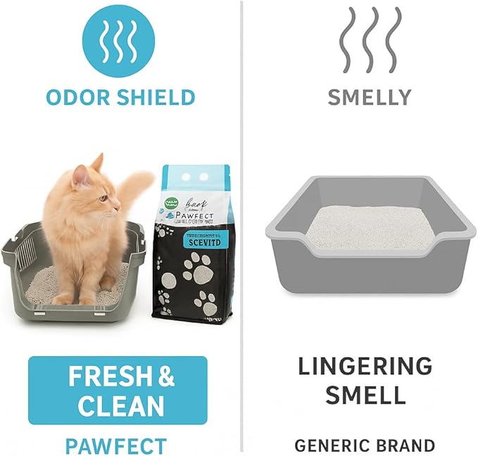 Marseille Soap Scented Clumping Cat Litter - 17.2 lb / 9L, Dust-Free,Odor Control