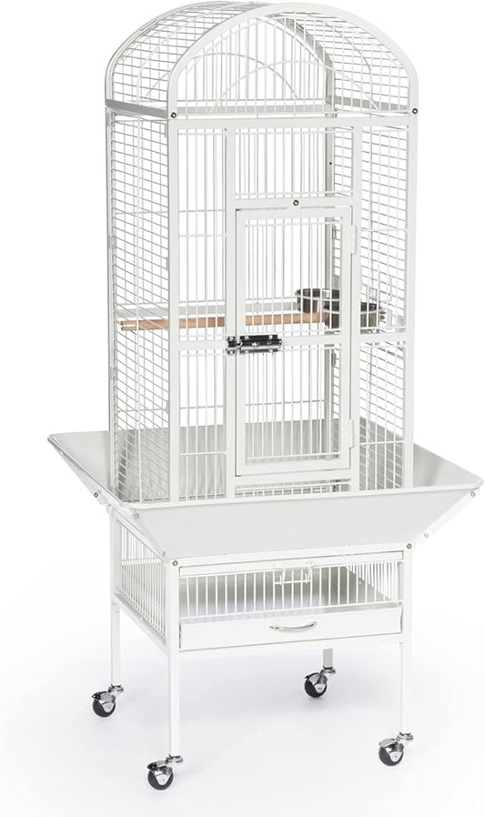 Renaissance Refinement Dome Top Cage with Sleek Nordic Design, Durable Construction, Spacious Interior, and Dome Top for Easy Access