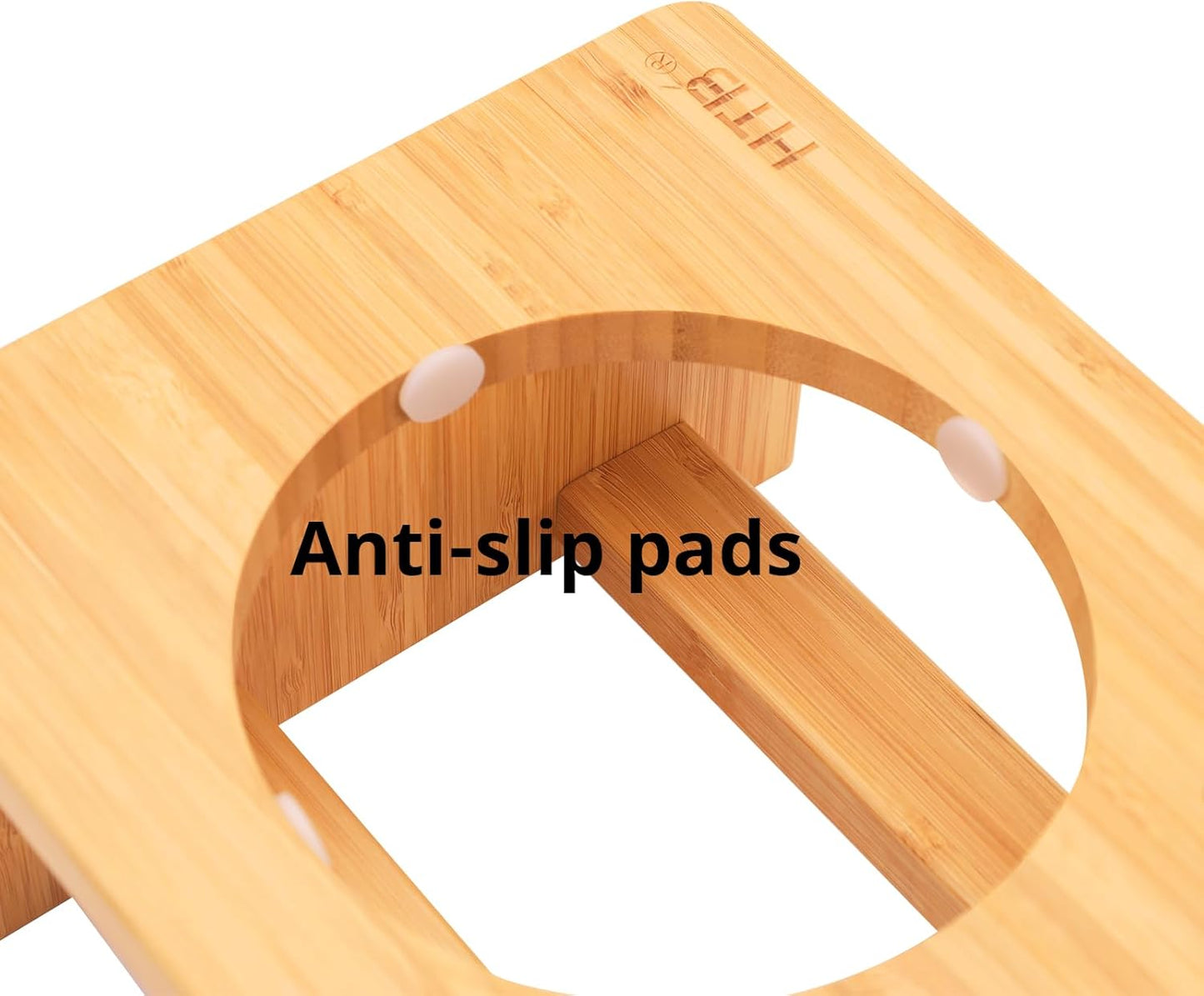 HTB Elevated Dog Bowls,Raised Dog Bowl Stand with 2 Stainless Steel Bowls, Elevated Raised Dog Bowls for Large Medium Small Sized Dogs