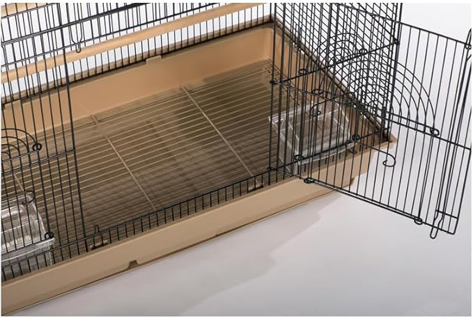 Artisanal Artistry Bird Cage with Handcrafted Design, Intricate Details, Spacious Interior for a Stylish and Comfortable Home Blue/Large