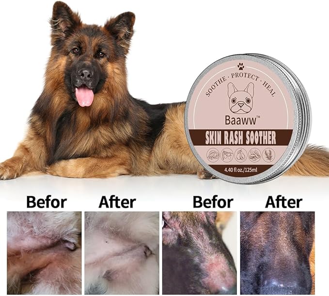Dog Skin Irritation Treatment - Hot Spot Soother Skin Treatment for Dogs, Anti-Itch Lotion, Allergy Relief & All-Natural Rash Cream for Dogs - Soothing Relief for Dry, Itchy Coat - Cream 125ml
