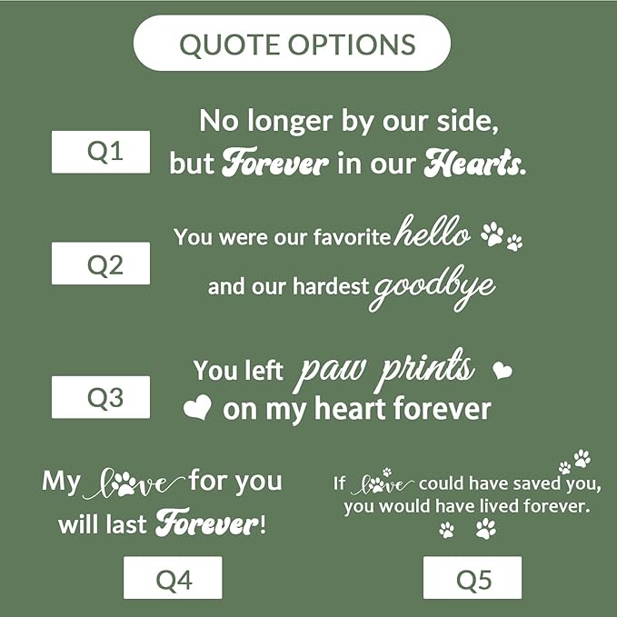 Personalized Dog Memorial Plaque - Weatherproof Acrylic Pet Grave Marker for Outdoor Cemetery, Garden & Yard, Custom Pet Loss Gift with UV Printed Design