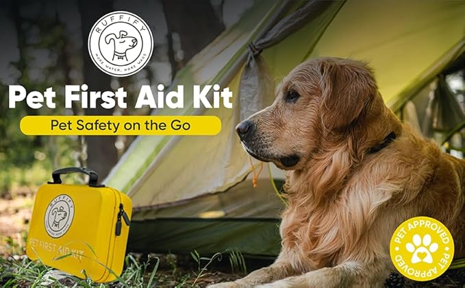 Pet First Aid Kit for Dogs & Cats – 27 Key Items Emergency Kit with Mini Pouch for Boating, Sailing, Home, Office, Travel, Vacations & Outdoor Adventures