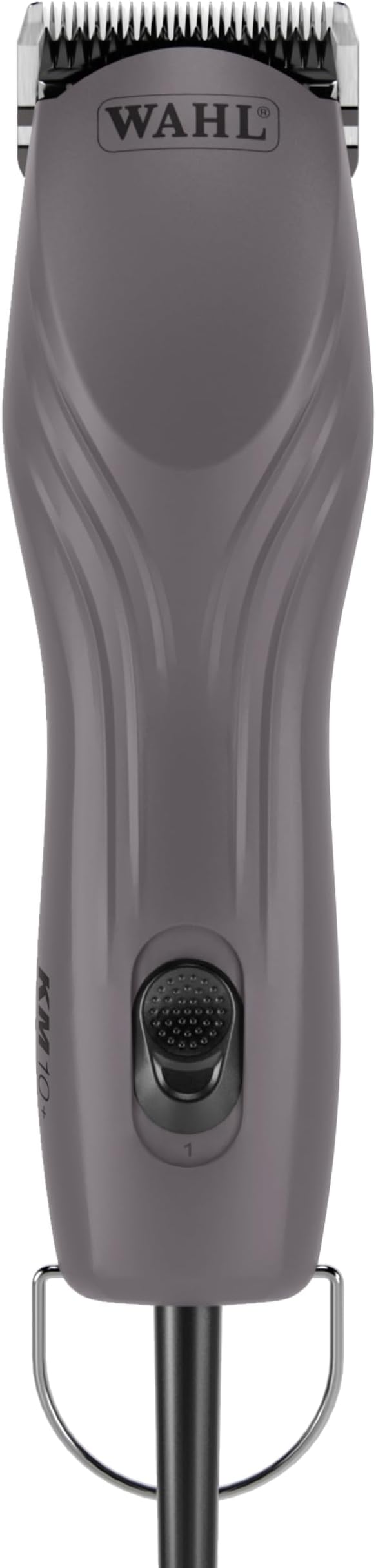 Wahl Pro Animal KM10+ Corded Clipper - New #10 Prime Series Blade, LOCKGUARD Patent Pending Technology & Textured Housing Design - Clippers for Cats, Dogs & Horses - Lightweight - 2-Speeds - Purple