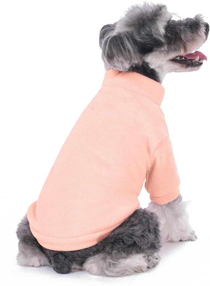 Dog Sweater, 3 Pack Dog Sweaters for Small Dogs Girl Boy, Ultra Soft Warm Puppy Clothes Dog Coat for Winter (Rose+Lt Pink+Lt Purple, Medium)