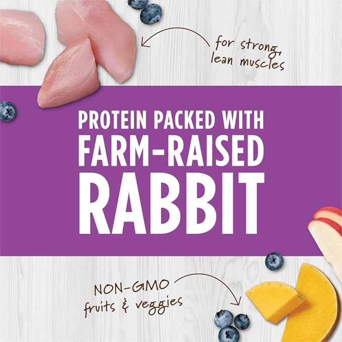 Instinct Raw Boost Mixers Freeze Dried Cat Food Topper, Grain Free - Farm-Raised Rabbit, 6 oz. Bag