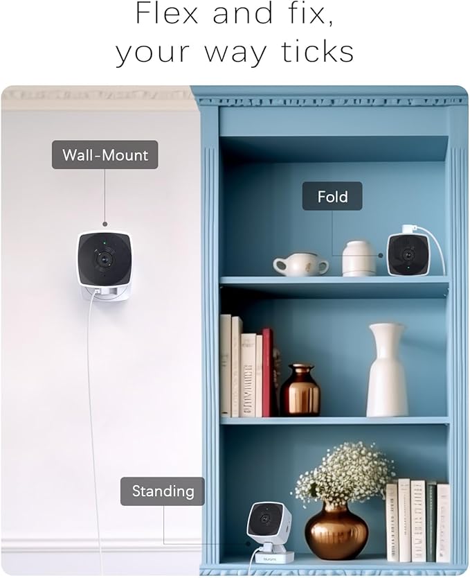 blurams Cameras for Home Security 5G&2.4G, 2K Security Camera Indoor, Pet Camera with Phone App, Indoor Camera w/AI Motion Detection, 2-Way Audio, Compatible with Alexa&Google Home Assistant