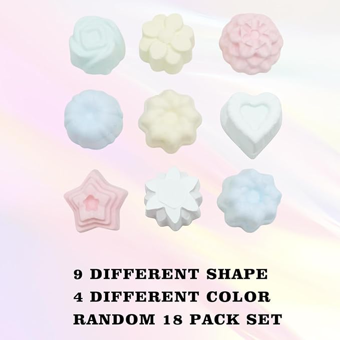 18 Pack Bird Beak Grinding Stone with Random Color and Shape, Bird Toys, Parrot Toys, Chew Toys for Budgies, Cockatiels, Lovebirds, Conures, Quakers, Parakeet, Caique, Small to Medium Bird