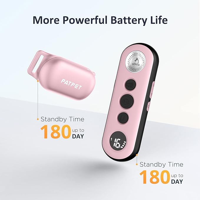 PATPET Electric Dog Shock Collar for Small Medium Large Dogs - 3 Safe Modes, Rechargeable Waterproof E Collar (8-120 lbs)