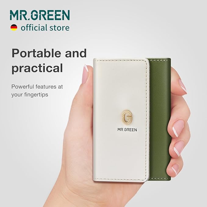 MR.GREEN Colorful Manicure Set Practical Pedicure Kits Nail Clippers Personal Care Tools Facial Hair Scissors with Fashion Case (Mr-6681 Green)