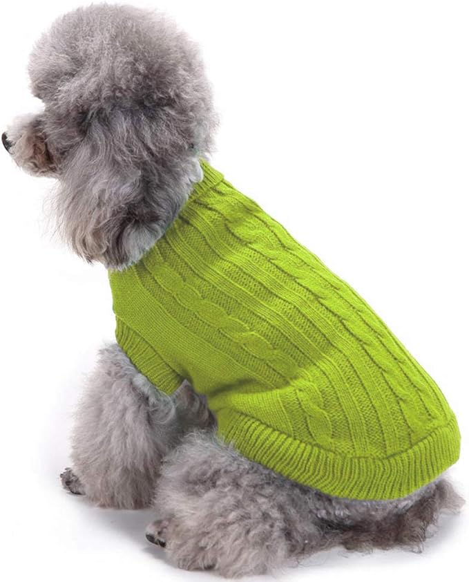Dog Sweater, Warm Dog Sweaters for Small Dogs Medium Large Dogs, Cute Winter Classic Turtleneck Pet Sweater Cat Sweater Dog Clothes Coat Dog Christmas Sweaters for Girls Boys Dog Puppy Cat