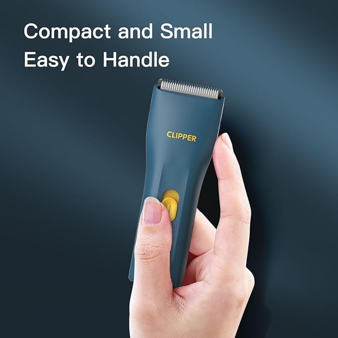 Dog Grooming Cilppers,Handy & Powerful Pet Electric Hair Trimmer Kits Waterproof Cordless Rechargeable Grooming Shavers for Small Dogs and Cats Green