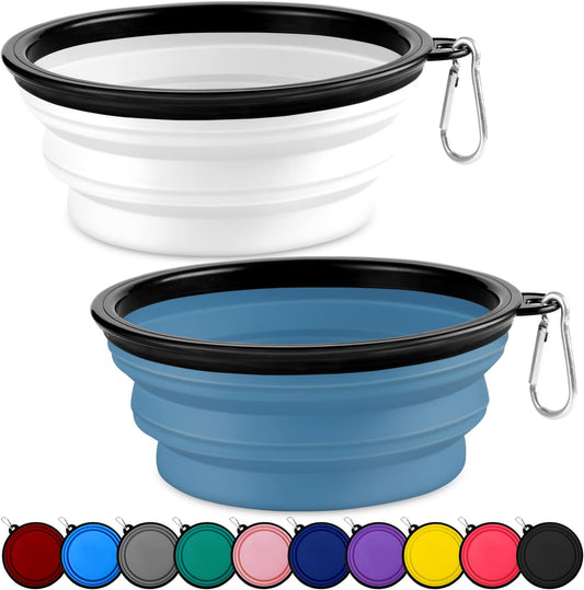 Collapsible Dog Bowl, Lightweight and Portable, Ideal for Outdoor, Camping, Hiking, Suitable for Dogs