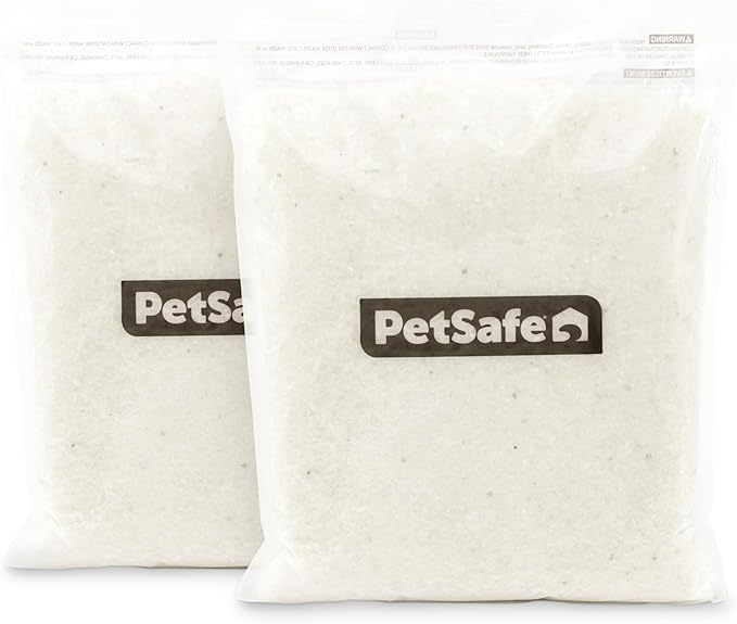 PetSafe ScoopFree Premium Crystal Cat Litter - Outperforms Clay Litter - Refill Packs - Reusable Tray Compatible - Fragrance Free - 4.3 lb Bags - 2 Pack