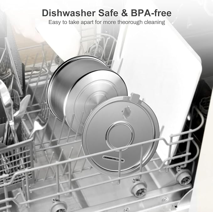 Stainless Steel Cat Water Fountain, 108oz/3.2L Automatic Pet Water Dispenser with Water Level Window, Quiet Pump, Multi-Stage Filtration for Cats and Dogs