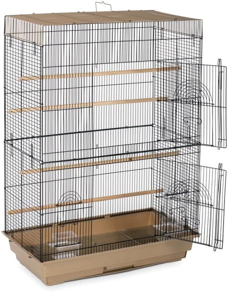Artisanal Artistry Bird Cage with Handcrafted Design, Intricate Details, Spacious Interior for a Stylish and Comfortable Home Blue/Large