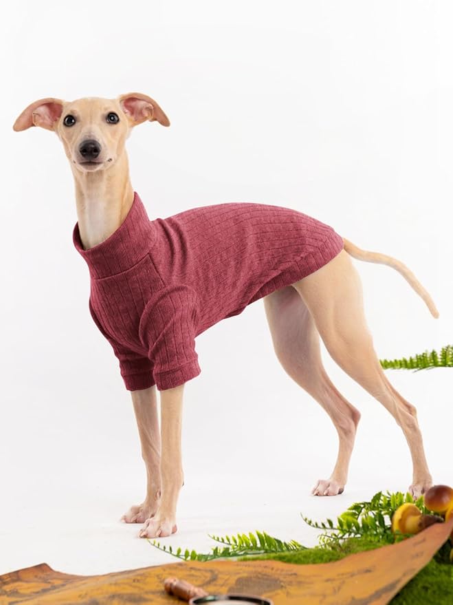 Dog Turtleneck Knitted Shirt Stretchy Pullover Sweater Winter Warm Puppy Clothes for Small Medium Dogs