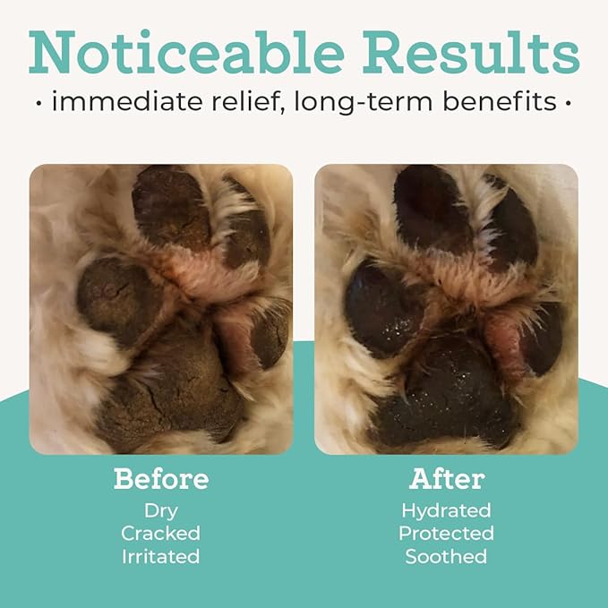 VetPro Complete Paw Balm for Dogs and Cats, 2 Ounces, Natural Protection & Paw Soother for Dry Pads & Noses, Vet Formulated Foot Cream, Vitamin E & Aloe, Protect & Repair