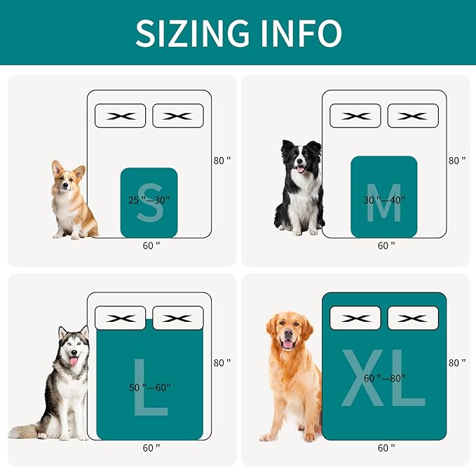 Waterproof Dog Blankets for Large Dogs Washable Super Soft Warm Fluffy Facecloth Sofa Car Bed Protector, Urine Proof Washable Outdoor Pet Blanket for Puppy Large Dogs & Cats 60 * 50 Grey