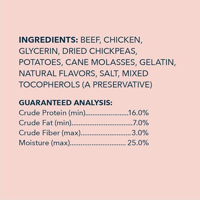 Amazon Brand - Wag Soft & Tender American Jerky Dog Treats - Beef Recipe ,6 Ounce (Pack of 1)