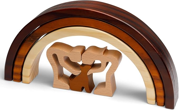 Capti Rainbow Bridge Dog Memorial Gifts, Pet Memorial - I'll Meet You at The Rainbow Bridge - Pet Loss Gifts, Bereavement, Sympathy Keepsake Dog Mom, Dog Dad for Loss of Pet (Dog and Family)