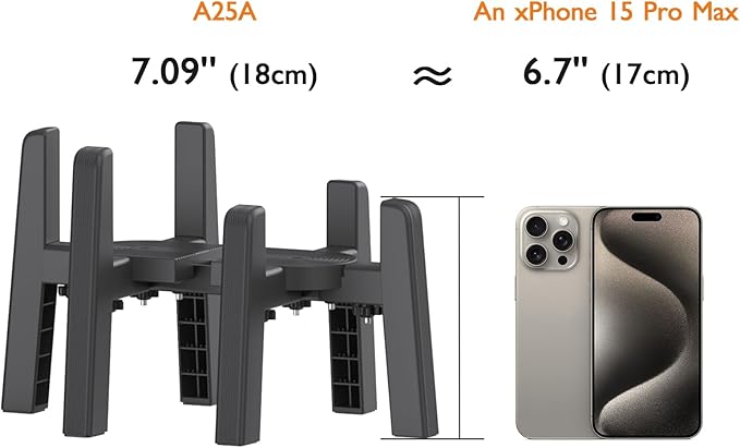 CZPET Dog Water Dispenser Stand, Holder for Pet Automatic Feeders, Width Adjustable Elevated Stand for Pet Feerders, Suitable for Medium Pets [Stand Only]