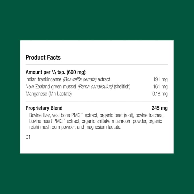 Standard Process Canine Musculoskeletal Support - Bone & Joint Health Formula for Pets - Canine Musculoskeletal Support Supplement - Supplement for Dogs to Aid Joint Comfort & Muscle Health - 120 g