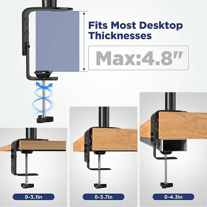 Cat Desk Bed - 360° Rotating & Height Adjustable Cat Hammock Perch, Sturdy Cats Bed for Desk with Removable Washable Cover, Supports Up to 60lbs, Perfect for Indoor Cats