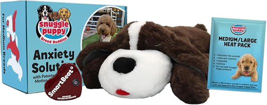 Original Snuggle Puppy Toys - Heartbeat Puppy for Dogs - Pet Anxiety Relief and Calming Aid - Comfort Dog Toys for Behavioral Training