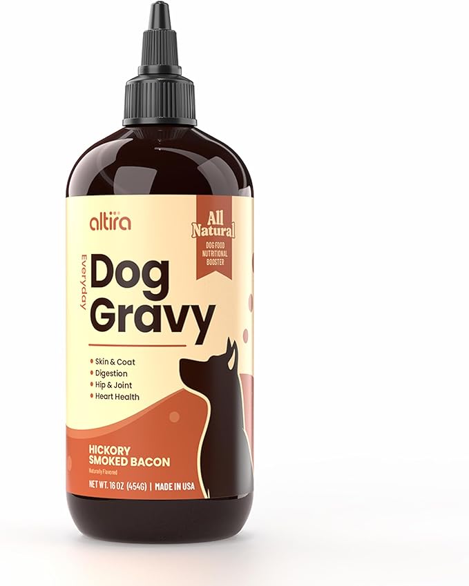 Everyday Dog Gravy Bacon – Premium Wet Dog Food Gravy Toppers for Dry Food – Tasty & Nutritious Dogs Gravy with Essential Vitamins and Supplements – Hip and Joint Supplement