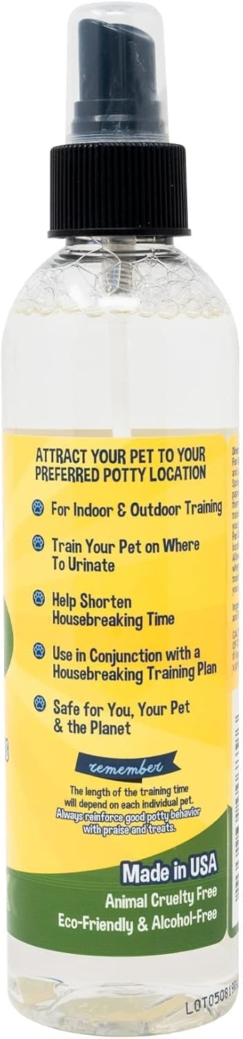 Bodhi Dog Potty Training Spray - Puppy & Dog Training Aid for Indoor & Outdoor Attractant Spray Use - Encourages Proper Dog Pee Here Habits - Safe for Pets & Home - Made in The USA (8 Fl Oz)