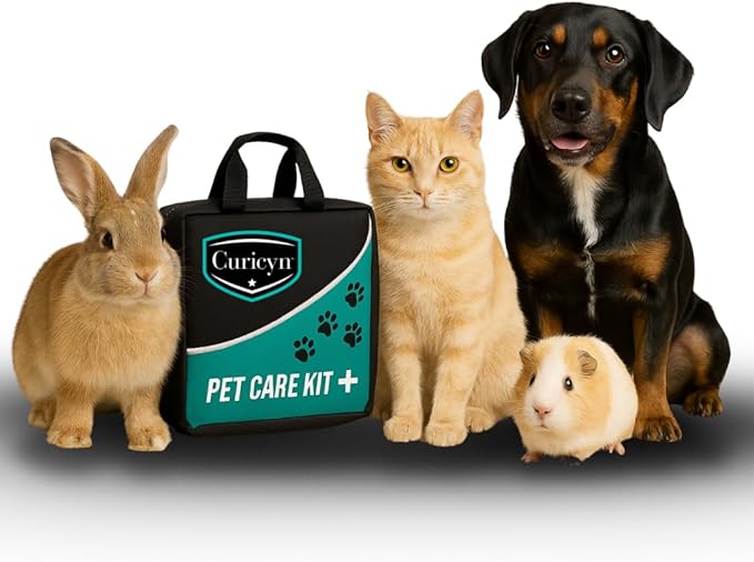 35 Piece Pet First Aid Kit - Animal Care Kit with Medical & Emergency Supplies for Dogs, Cats, & Small Animals - Compact Travel-Ready Bag for Home, Outdoor, Car & Adventure Use