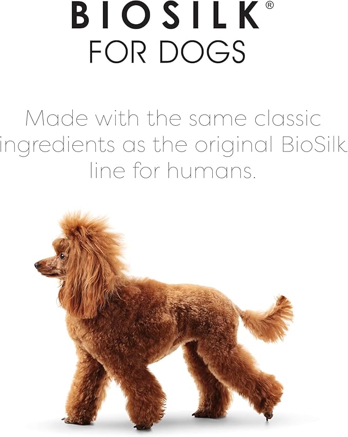 BioSilk for Dogs Silk Therapy Conditioner with Natural Coconut Oil | Coconut Oil Dog Conditioner from BioSilk for Dogs Pet Conditioner, 12 Fl Oz - 2 Pack