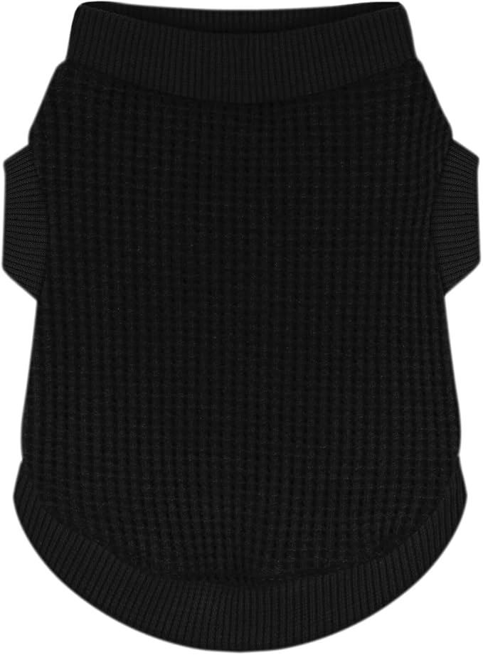 Cozy and Functional Dog Shirts for Small Puppies: Stretchable Black Attire with Easy-On Design, Ideal for Chihuahuas and Yorkies - Enhance Comfort and Playfulness on Chill Days Medium