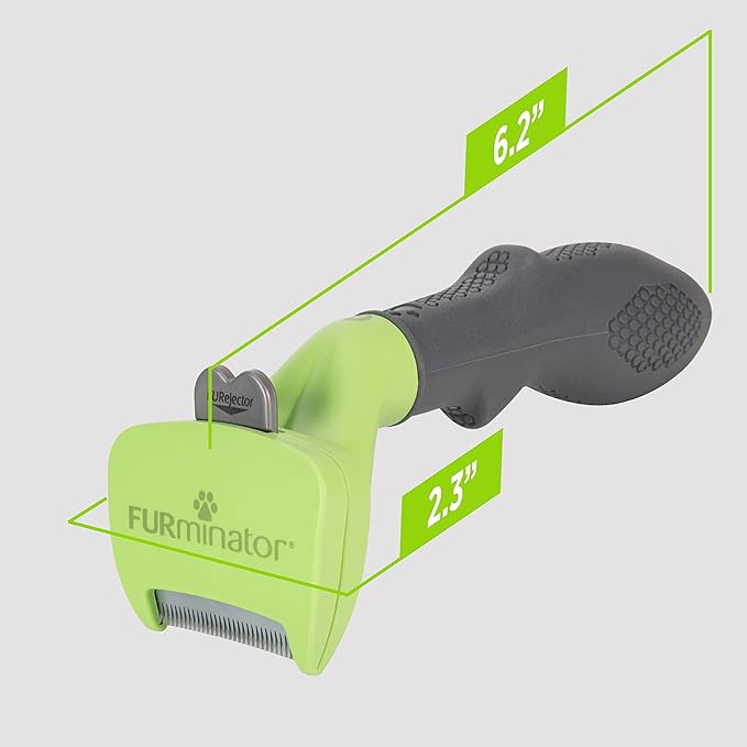 FURminator Small Dog Undercoat deShedding Tool, Short Hair, Reduces Loose Hair from Shedding