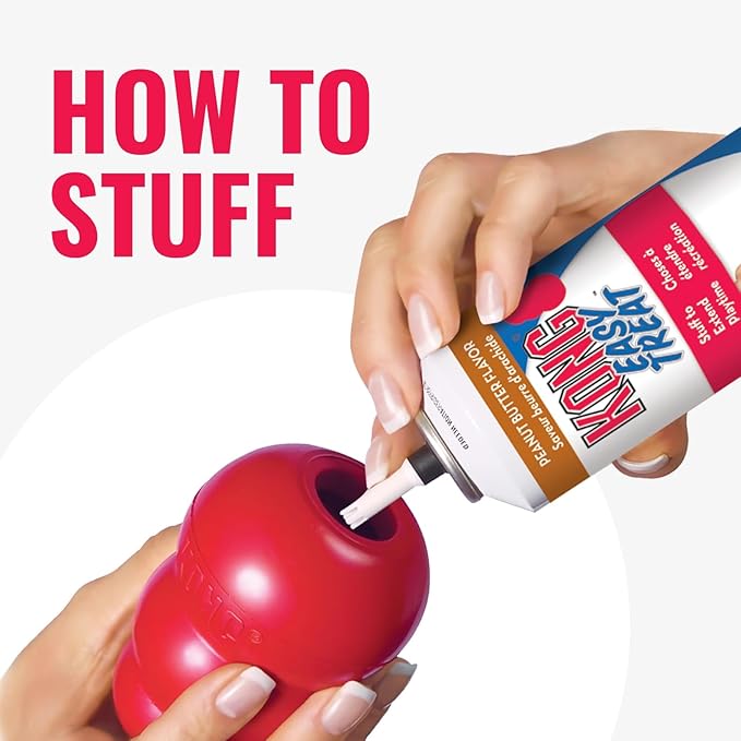 KONG Classic Stuffable Dog Toy - Fetch & Chew Toy for Dogs - Treat-Filling Capabilities & Erratic Bounce for Extended Play Time - Durable Natural Rubber Material - for Extra Small Dogs