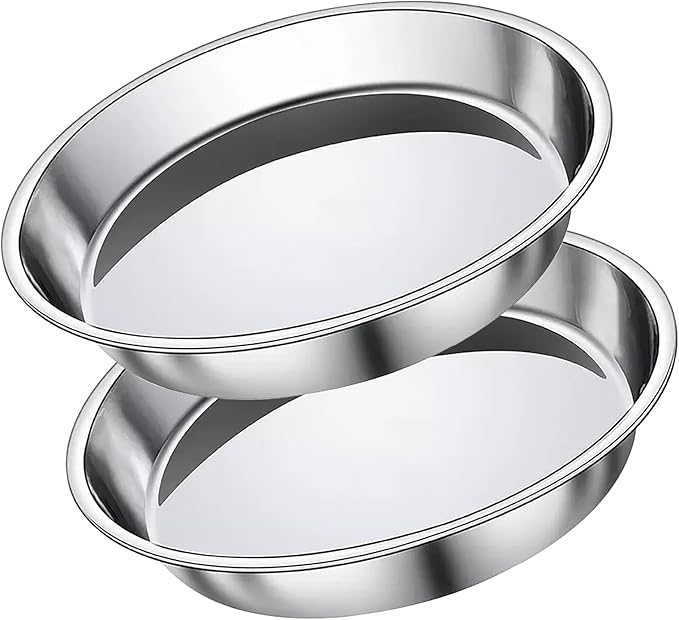 Stainless Steel Raised Cat Food Bowl for 2 Bowls, 6.3-Inch Replaceable Cat Bowl, Pack of 2