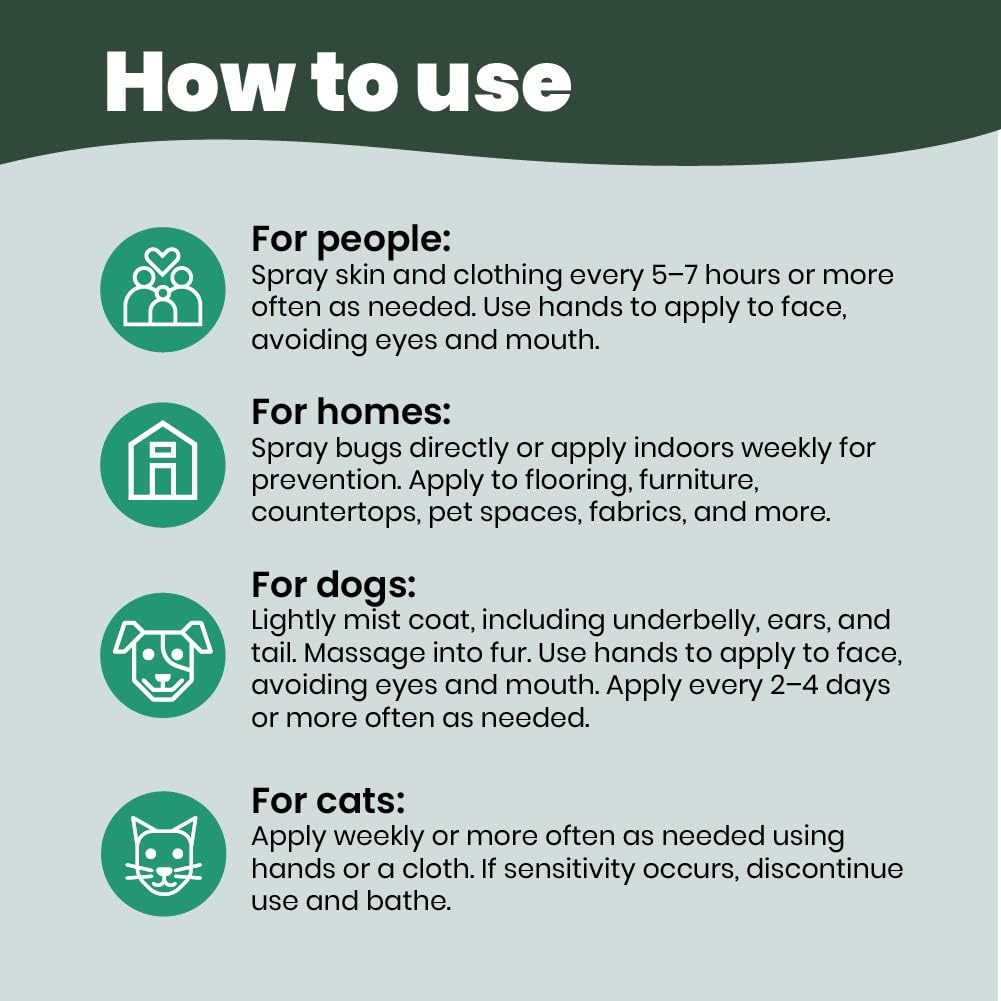 Cedarcide Original & Tickshield Family Pack | Natural Cedar & Lemongrass Oil Bug Spray | Eco-Friendly, Family-Safe Flea & Tick Repellent | Pack of 4, 1oz Spritzers