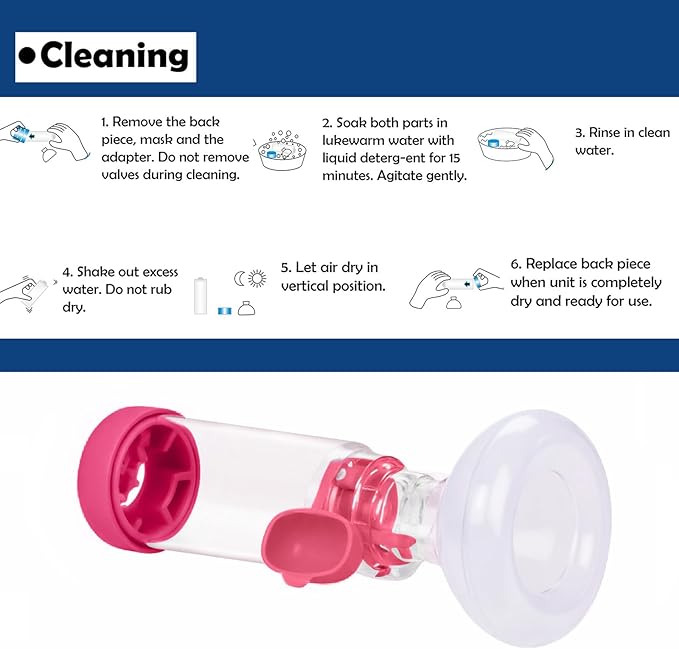 Chamber for Pets Inhaler Spacer for Cat or Dog Handheld Spacer for Giving Medicine to Your Pet with Exclusive Breathing Indicator (for Cat(Pink))