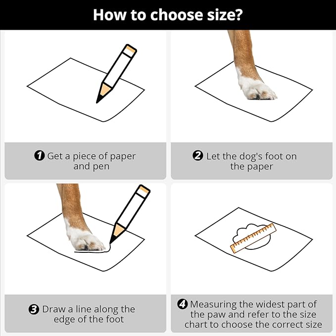 Dog Shoes for Hot Pavement Anti-Slip Dog Boots & Paw Protectors for Summer Rainy Day Dog Snow Boots Waterproof Dog Shoes for Small Medium Large Dogs with Reflective Straps for Hiking 4Pcs