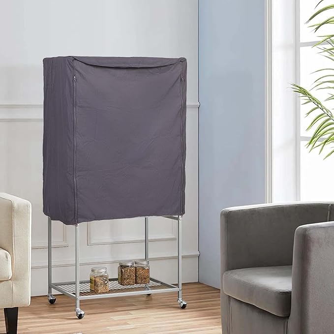 QBLEEV Birdcage Covers, Breathable Parrot Cage Cover Shade, Universal Blackout Windproof Light-Proof Covering Reduces Distractions Night Accessories Cloth Without Cage-17.7x24.8x31.5in (LxWxH)