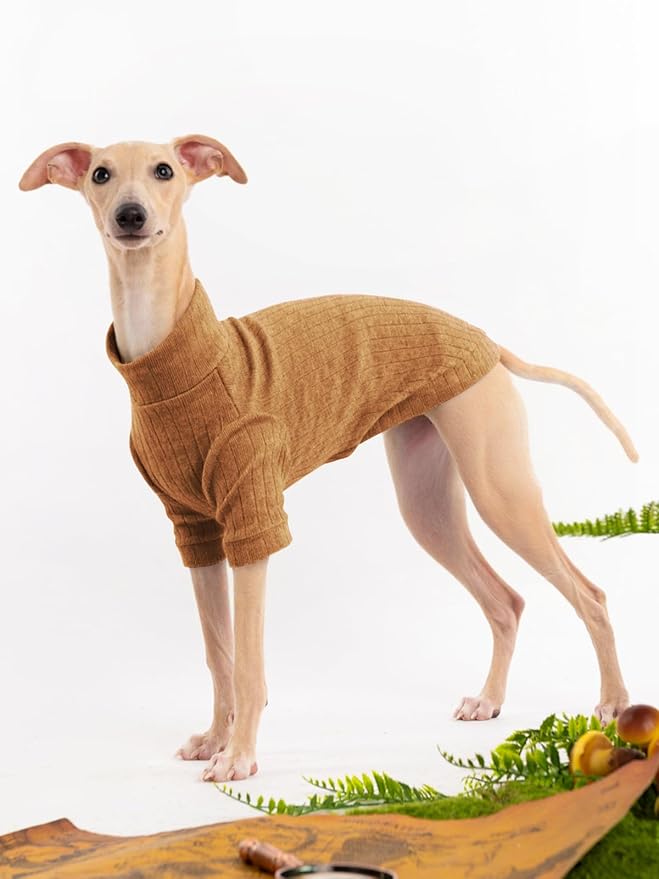 Dog Turtleneck Knitted Shirt Stretchy Pullover Sweater Winter Warm Puppy Clothes for Small Medium Dogs