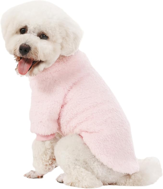 Dog Sweater, 3 Pack Dog Sweaters for Small Dogs, Dog Clothes for Small Dogs Girl Boy, Ultra Soft and Warm Puppy Sweater Dog Coat for Winter Christmas (Large, Lt Pink+Lt Green+Lt Yellow)