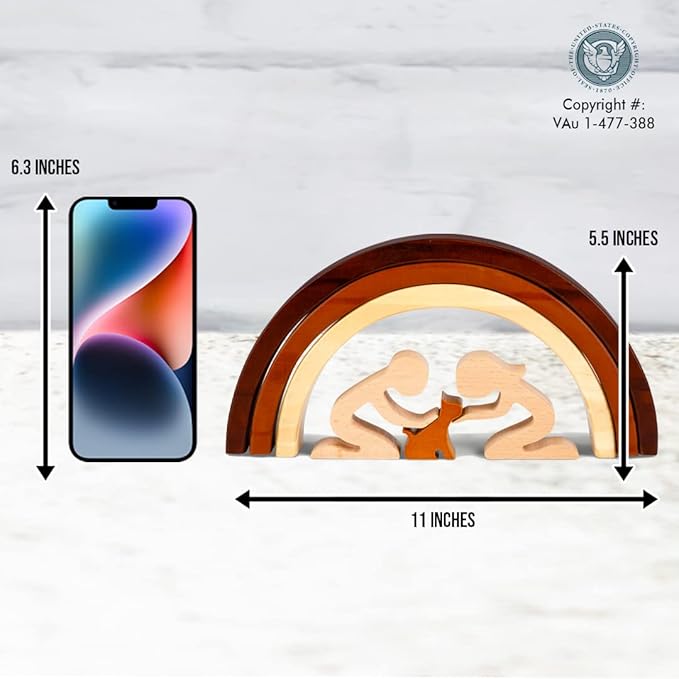 Capti Rainbow Bridge Cat Memorial Gifts, Loss of Cat Sympathy Gift - I'll Meet You at The Rainbow Bridge - Pet Loss Gifts, Bereavement, Sympathy Keepsake for Loss of Pet (Cat and Family)